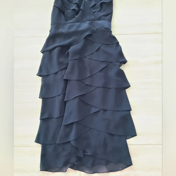 After Six Dress - Halter Dress - Midnight -size 6 - Picture 4 of 12